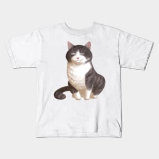 Badger the Happy Cat Kids T-Shirt